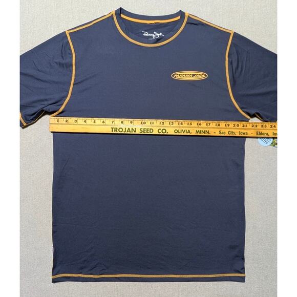 Panama Jack Men’s Rashguard Shirt XL Navy UPF 35+ Quick Dry Stretch Swim Tee NWT - Picture 12 of 13